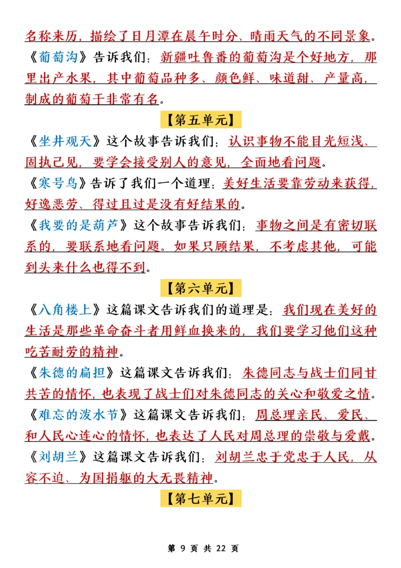 《二年级上册语文期末知识点归纳汇总(1)_2年级上册同步教辅_2上-语文_二上语文-期中+期末复习》第9页预览