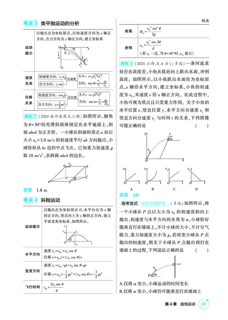 《1_精讲册PDF04-第4章曲线运动_2026版教学资源包_202653高考总复习A版_新高考_物理_教师A版2026年.新高考版.物理.53_二、教师用书PDF_第4章曲线运动_2_精讲册PDF》第5页预览