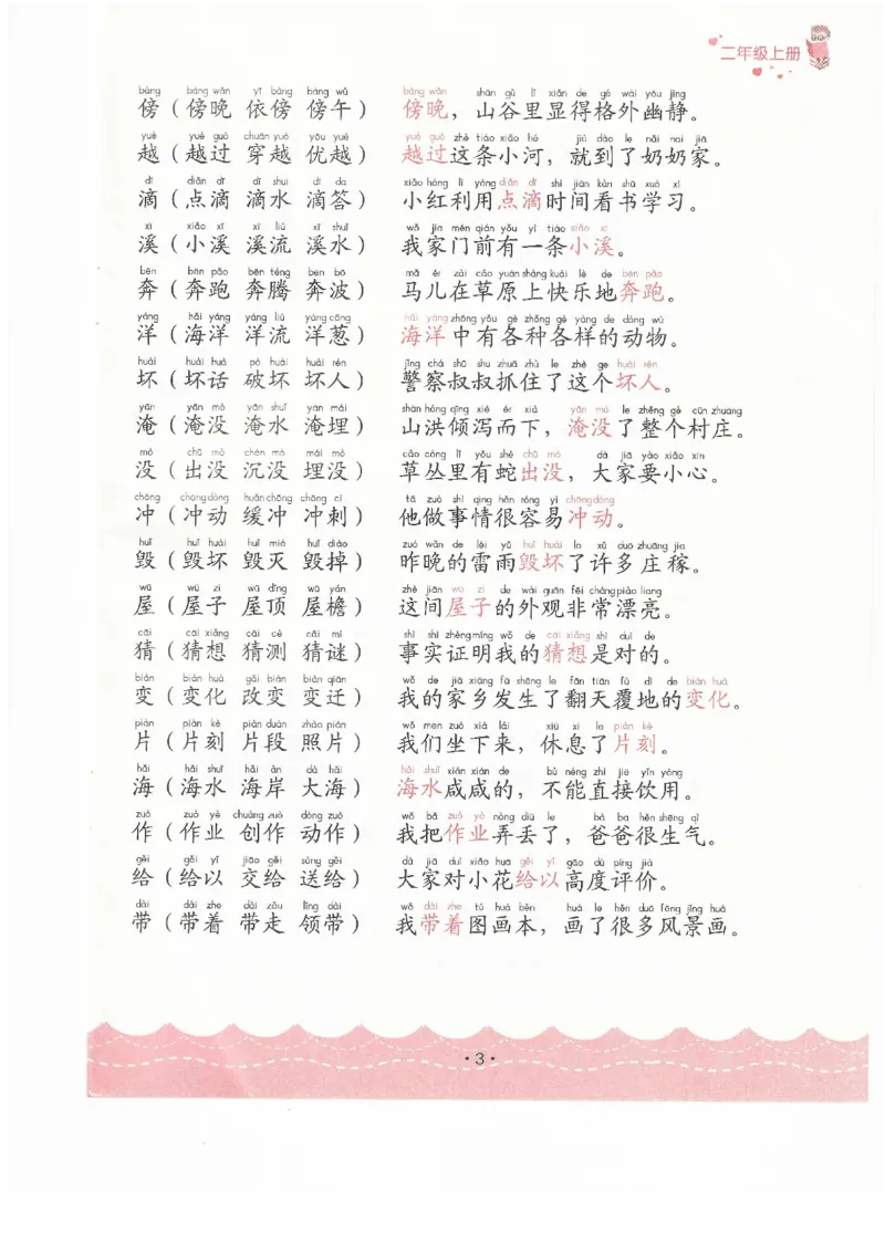 《二年级造句_2年级上册同步教辅_2上-语文_二上语文-仿写句子》第3页预览
