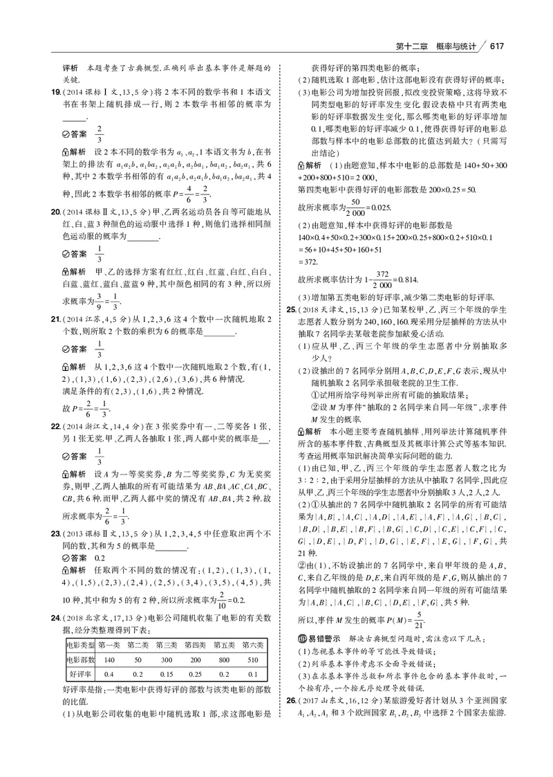 《§12.1　随机事件、古典概型与几何概型_2022版教学资源包_五年高考三年模拟_2022版新高考版高考总复习数学53B版_第十二章　概率与统计_§121　随机事件、古典概型与几何概型_专题电子书》第5页预览