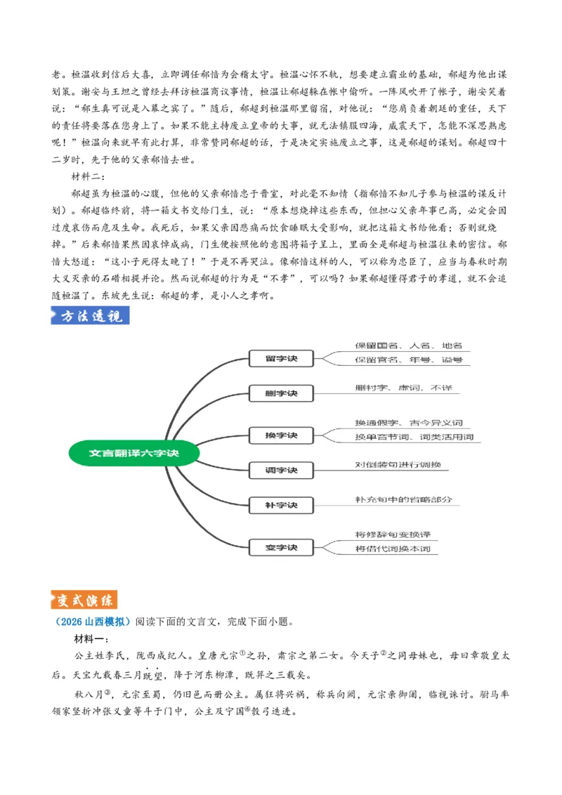 《题型04文言文翻译（题型专练）（全国通用）（学生版）_专项复习_2026年-语文专项复习_2026年高考语文重难点讲义专练（新高考通用）-G102_2026版》第4页预览