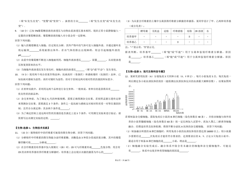 《2014年全国统一高考生物试卷（新课标ⅰ）（含解析版）(1)_高考一二三轮复习_生物_2027年高考生物专项_2008年-2026年生物高考真题-G427_2008-2020年高考_全国卷_A3word版_PDF版（赠送）》第2页预览