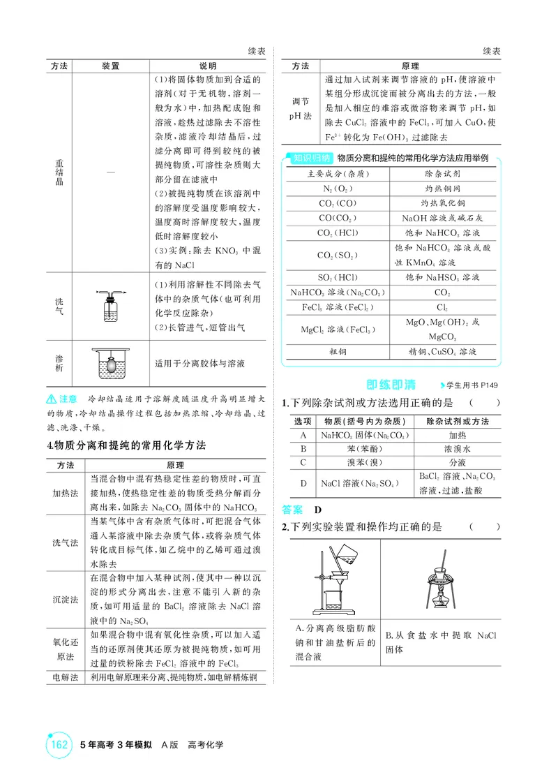 《1_第十二章化学实验综合精讲册_2026版教学资源包_202653高考总复习A版_江苏版_2026版.江苏版.选考总复习.化学.5·3A版_二、教师用书PDF_第十二章化学实验综合_1_专题资料包》第9页预览