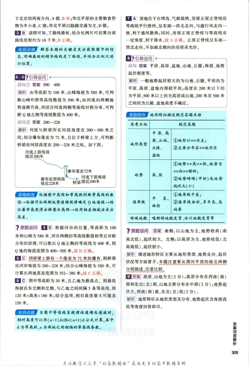 《53高考总复习B版地理新高考答案_2023B版学生用书》第9页预览