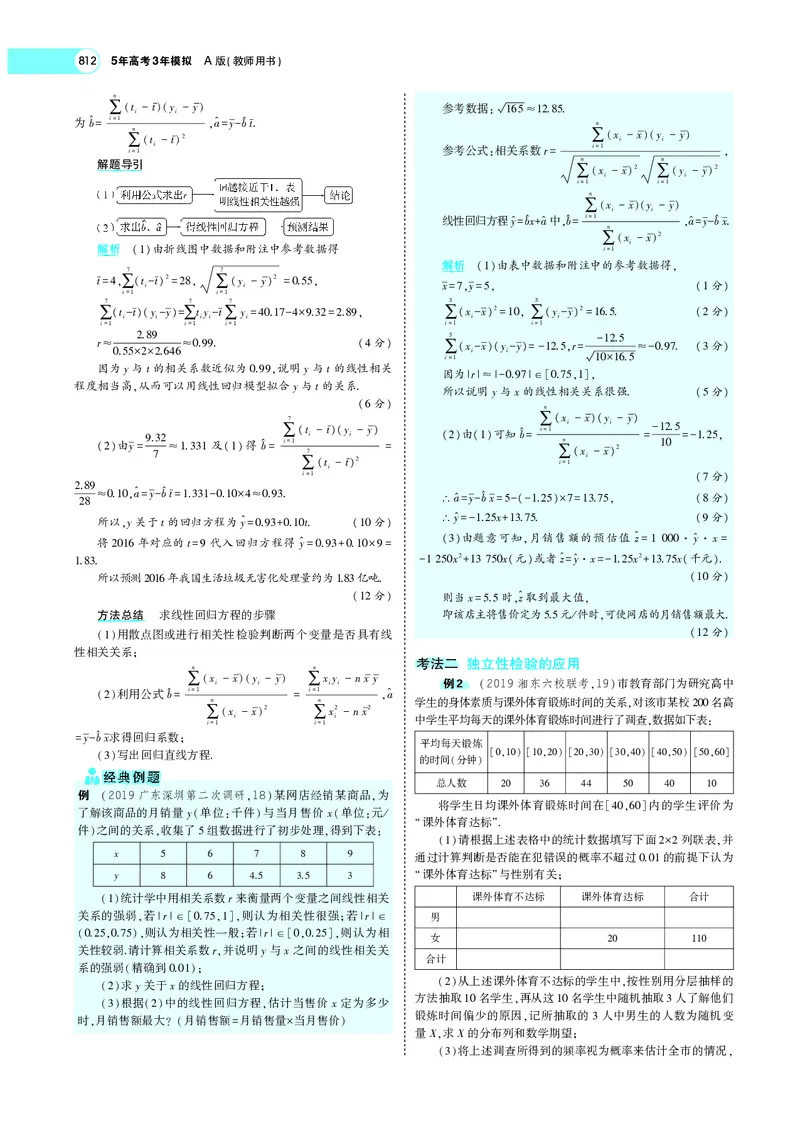 《§11.5变量间的相关关系、统计案例_2022版教学资源包_五年高考三年模拟_2022版新高考版高考总复习数学5·3A版_专题十一§115变量间的相关关系、统计案例_专题PDF_专题PDF_专题电子书》第5页预览
