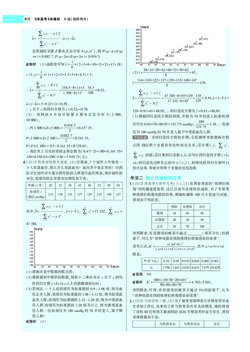《§11.5变量间的相关关系、统计案例_2022版教学资源包_五年高考三年模拟_2022版新高考版高考总复习数学5·3A版_专题十一§115变量间的相关关系、统计案例_专题PDF_专题PDF_专题电子书》第9页预览