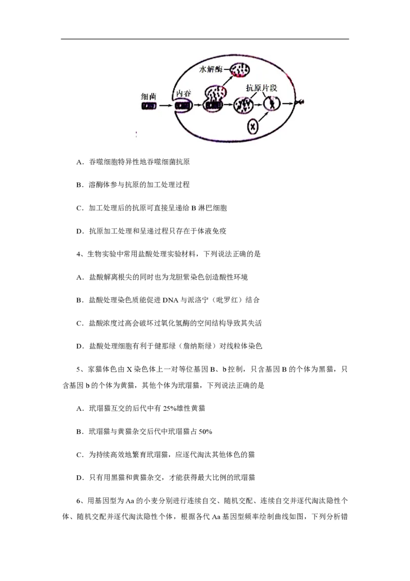 《2013年高考真题生物(山东卷)（原卷版）(1)_高考一二三轮复习_生物_2027年高考生物专项_2008年-2026年生物高考真题-G427_2008-2020年高考_地方卷_山东高考生物08-21_山东高考生物_A4版_pdf版》第2页预览