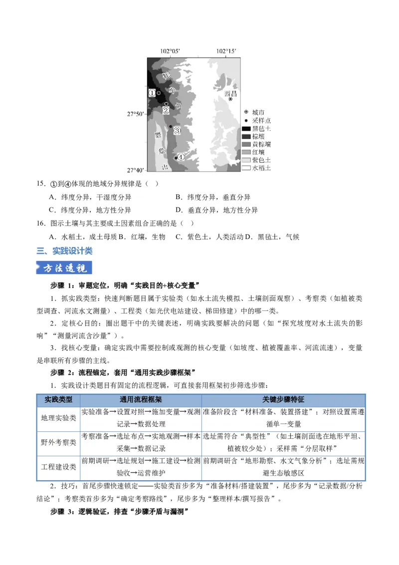 《题型09“组合排序类“选择题解题方法（题型专练）（全国通用）-（学生版）_地理_2026年-地理高考专项复习_2026年高考地理重难点讲义专练（新高考通用）-G102_2026版》第9页预览
