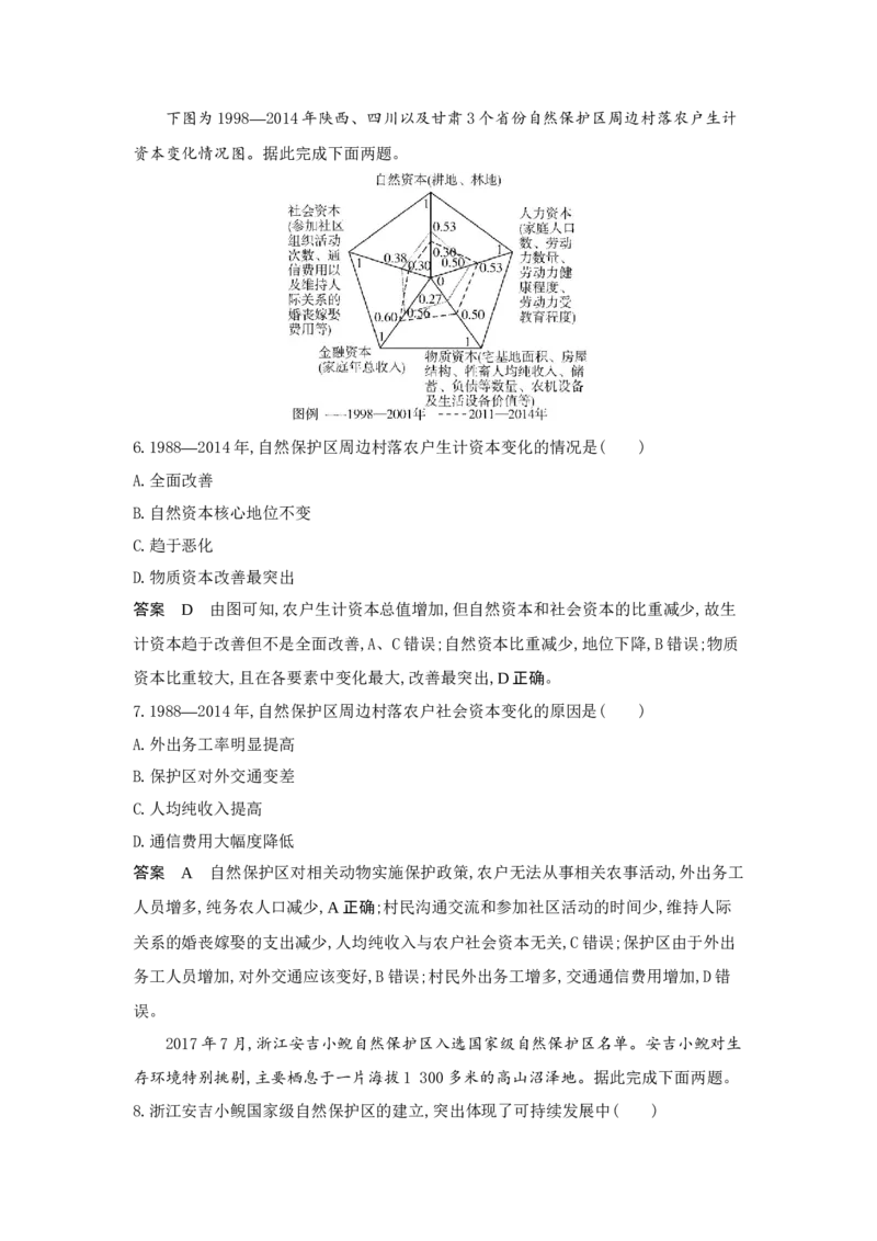 《1_17.专题检测(1)_2023版教学资源包_2023版新高考版选考总复习地理5·3A版_19_专题十七环境与国家安全_6_专题检测》第3页预览
