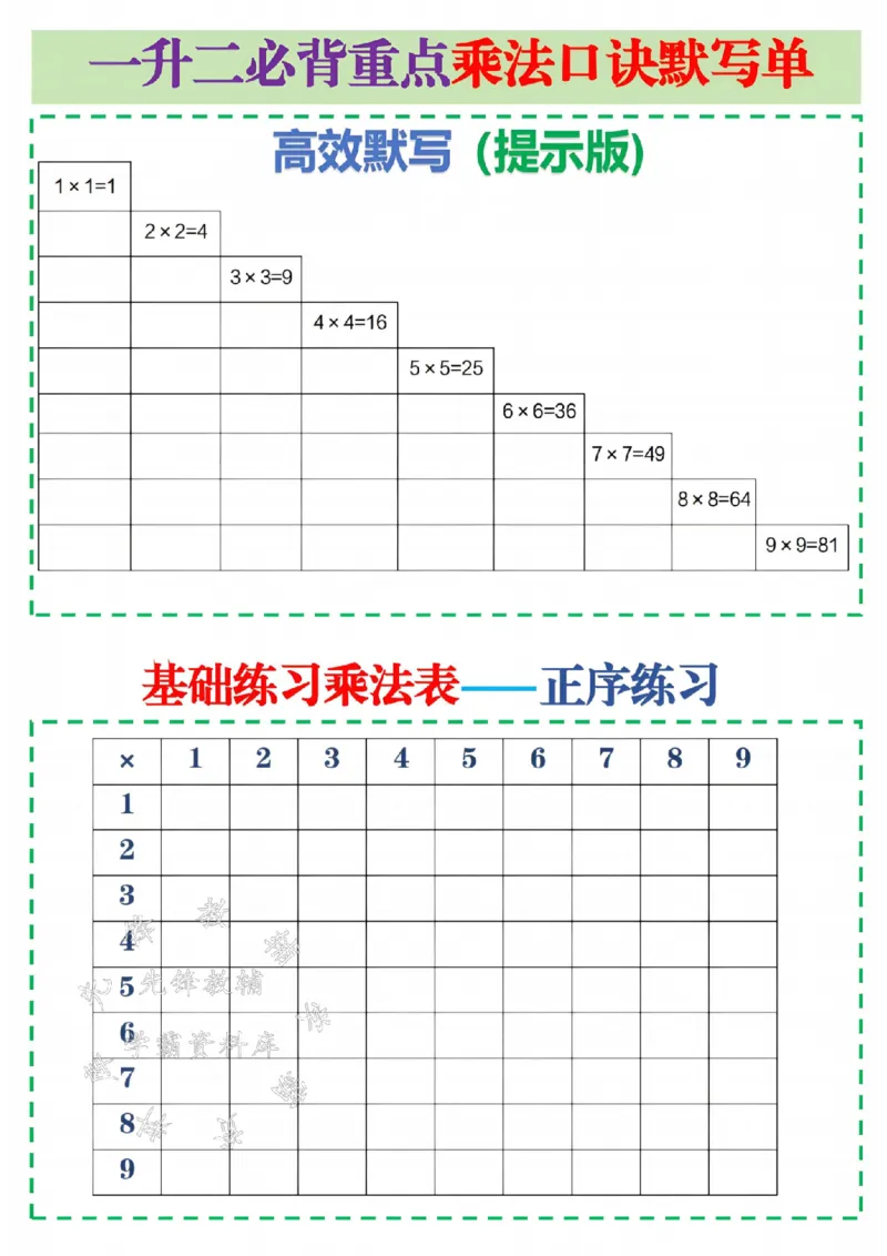 《二年级上册数学乘法专项练习SY(1)_2年级上册同步教辅_2上-数学_二上数学-专项练习》第6页预览