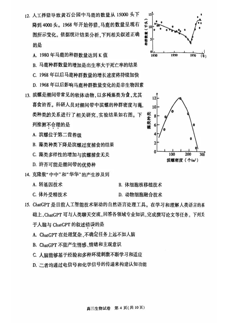 《6_2024北京市顺义一模（试卷+答案）_2025版教学资源包_（总复习系列）2025版《5年高考3年模拟》新高考版B版（⭐全科）_2025版.新高考新教材版.选考总复习.生物.5·3B版_1_资源拓展》第4页预览