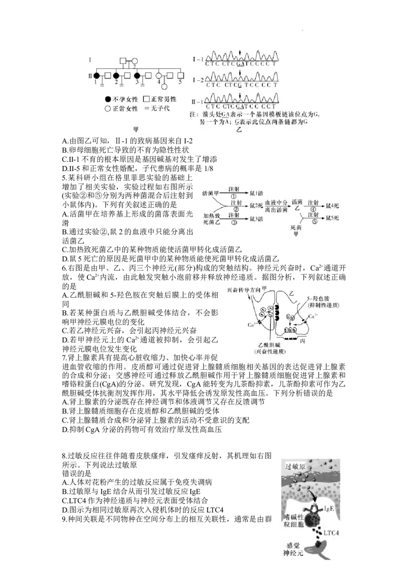 《5_2023届湖南省长沙市湖南师范大学附属中学高三模拟试卷（三）生物试题_2025版教学资源包_（总复习系列）2025版《5年高考3年模拟》新高考版A版（⭐全科）_第二部分图书拓展资源》第2页预览