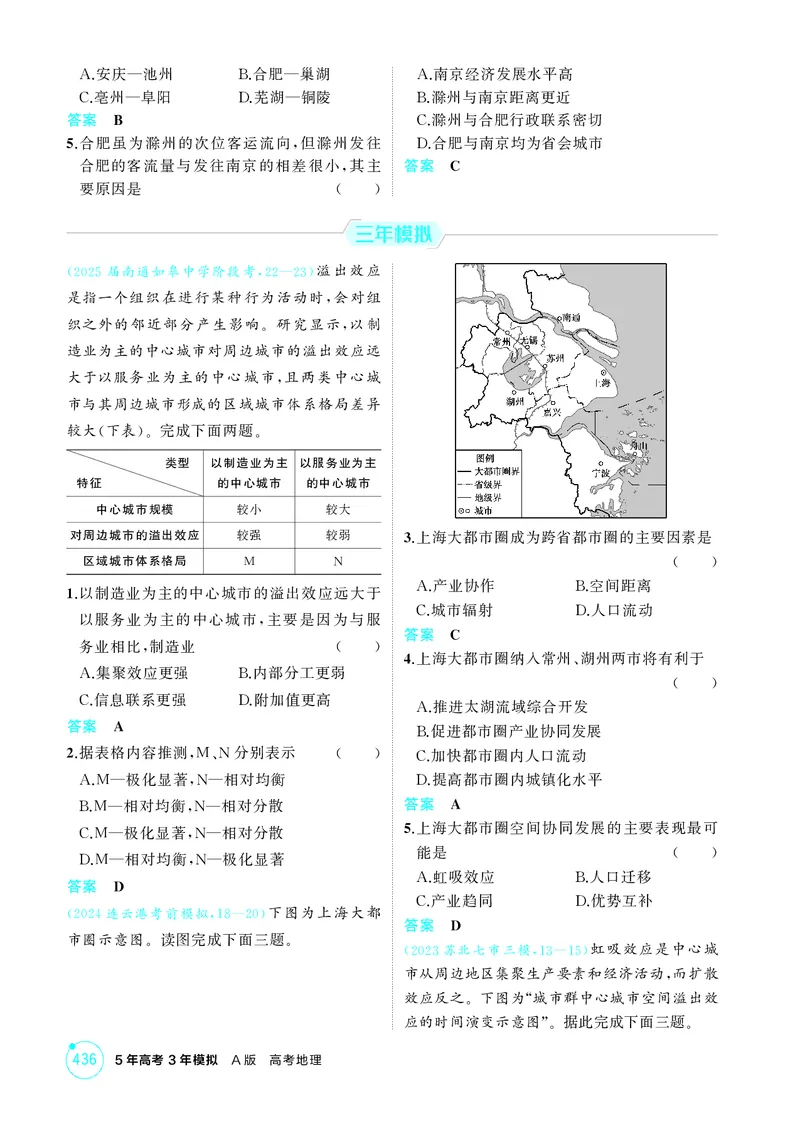 《1_第十四章区域协调与区际合作_2026版教学资源包_202653高考总复习A版_江苏版_2026版.江苏版.选考总复习.地理.5·3A版_图书电子资源_第十四章区域协调与区际合作_1_精练册PDF》第2页预览