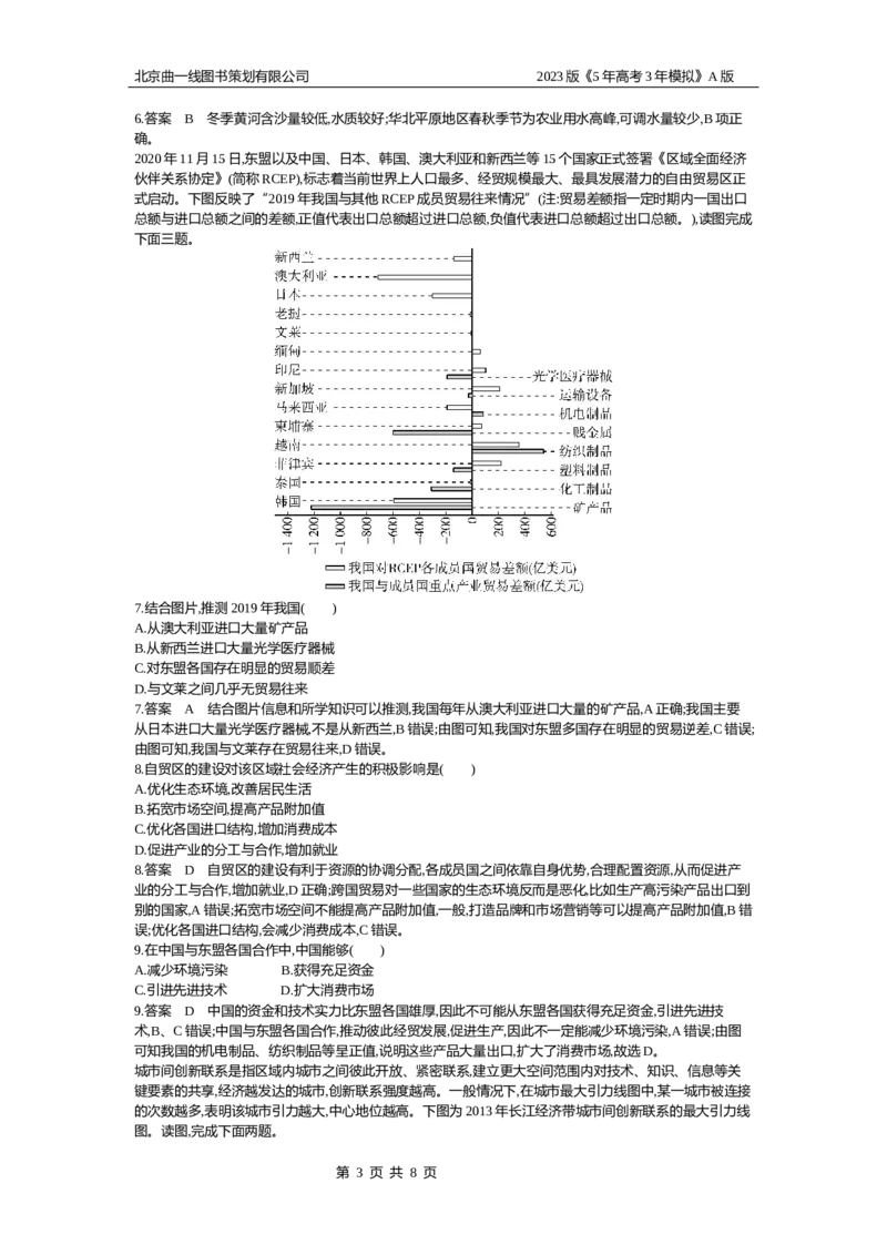 《1_15.专题检测(1)_2023版教学资源包_2023版新高考版选考总复习地理5·3A版_17_专题十五区域协调与区际合作_6_专题检测》第3页预览