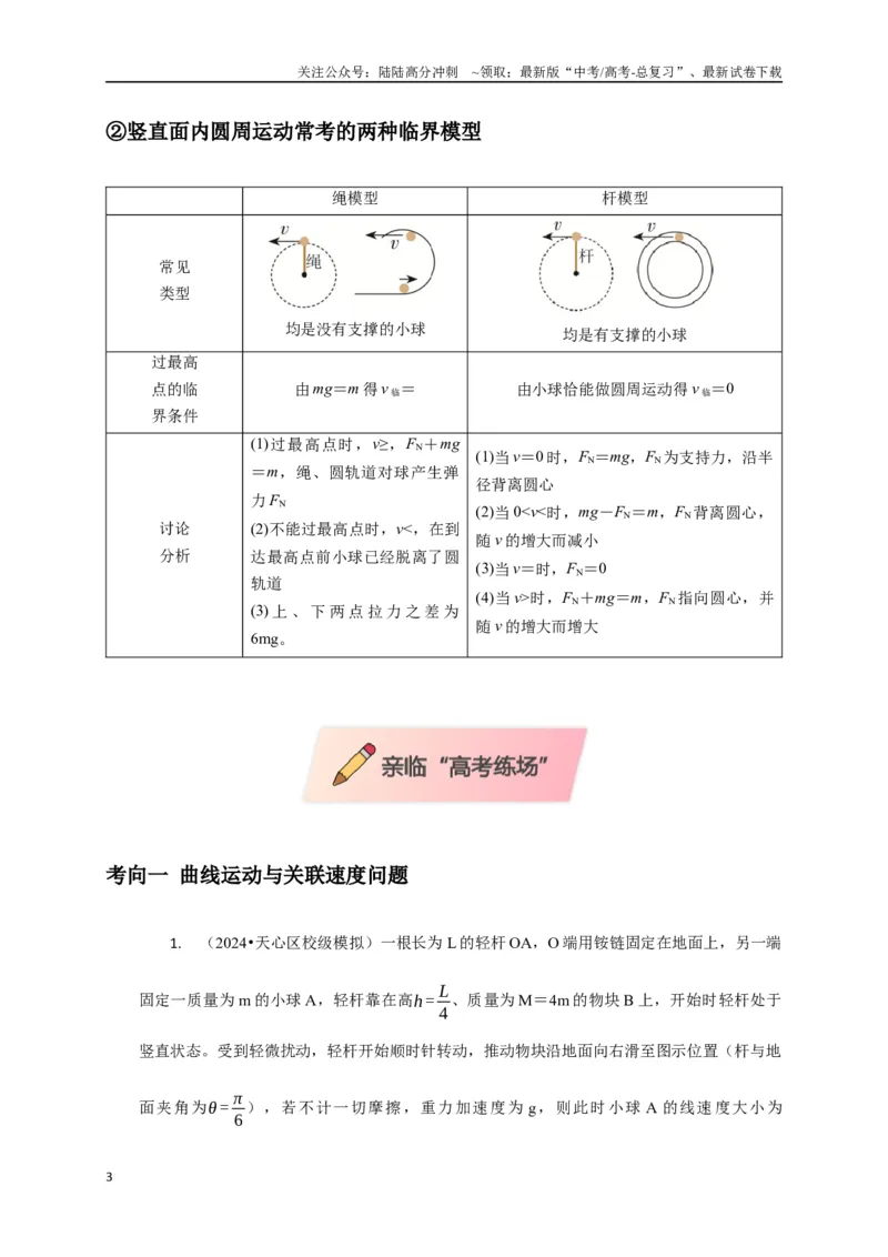 《选择2力和曲线运动（学生版）_04-物理-高考总复习_二轮复习_2025年_2025届高考物理二轮复习热点题型归类_资料_2025版》第3页预览