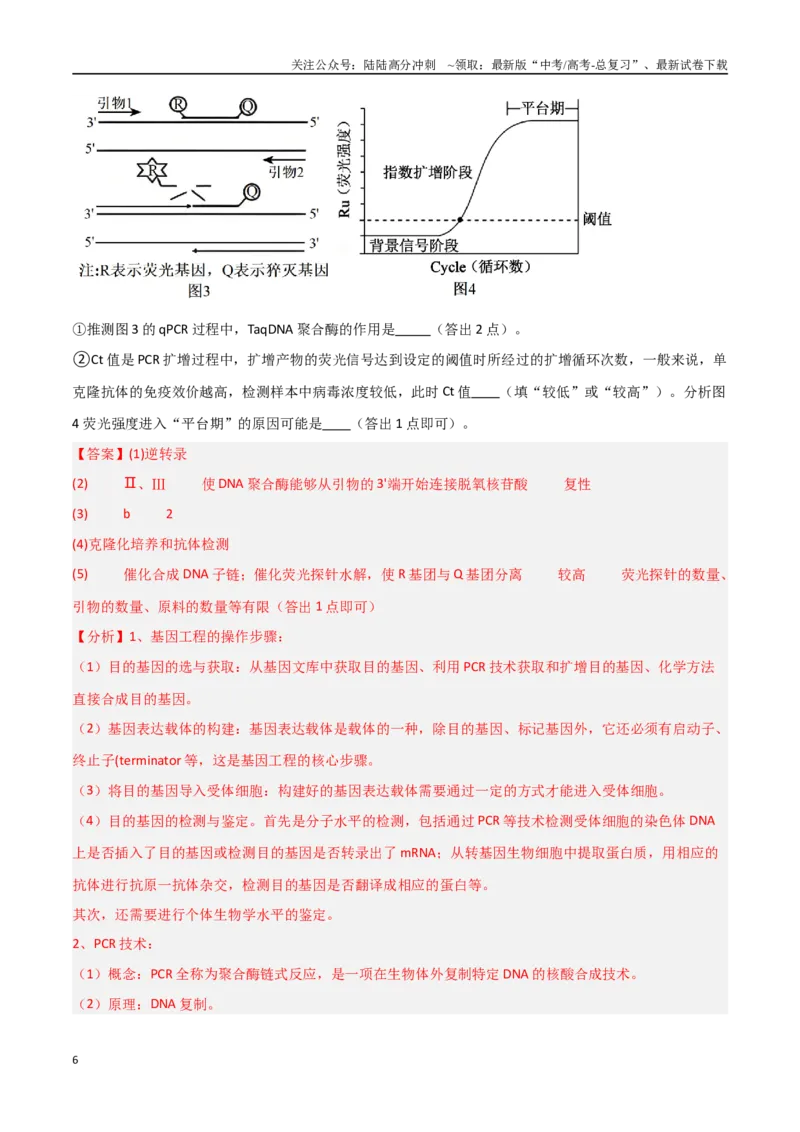 《重难题型04病毒相关（教师版）_06-生物-高考总复习_专项复习_2025年_2025年高考生物重难点讲义专练（新高考通用）》第6页预览