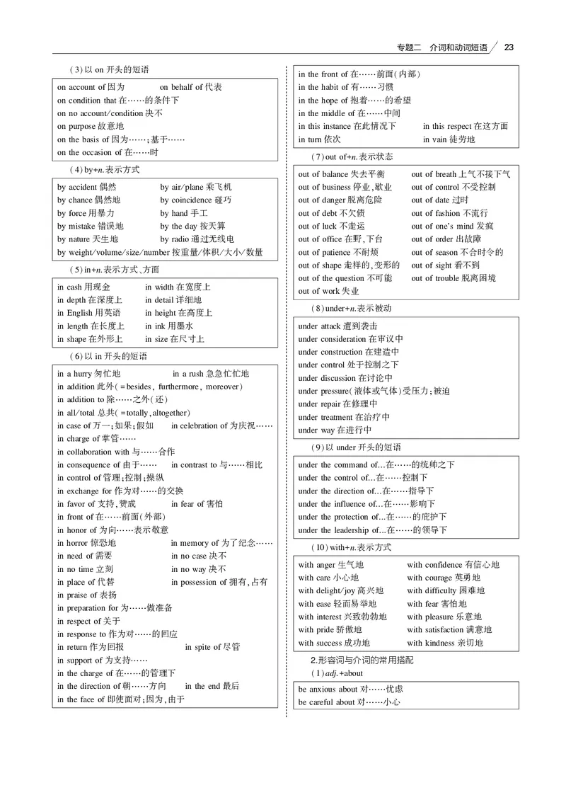 《专题二介词和动词短语_2022版教学资源包_五年高考三年模拟_2022版课标版高考总复习英语5·3B版_专题二介词和动词短语_专题二介词和动词短语（专题电子书）_专题电子书》第8页预览