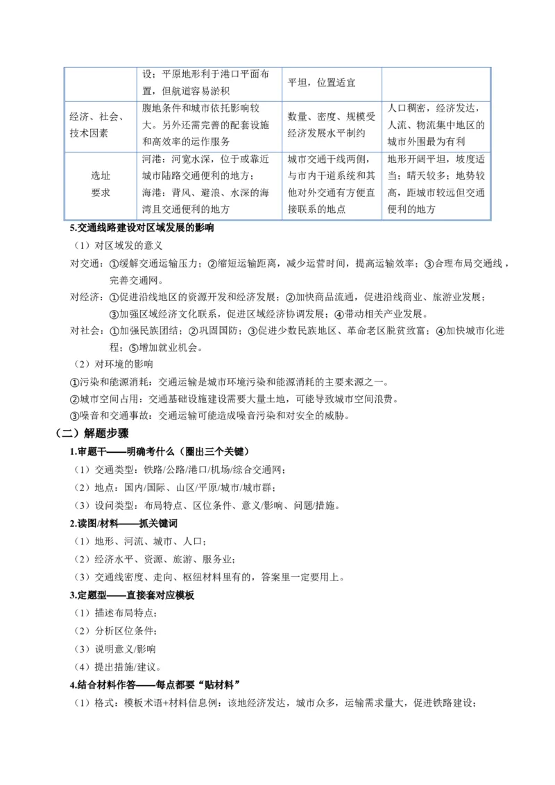 《题型25交通布局的影响因素及交通对区域发展的影响综合题解题技巧（题型专练）（全国通用）（学生版）_地理_2026年-地理高考专项复习_2026年高考地理重难点讲义专练（新高考通用）-G102》第4页预览