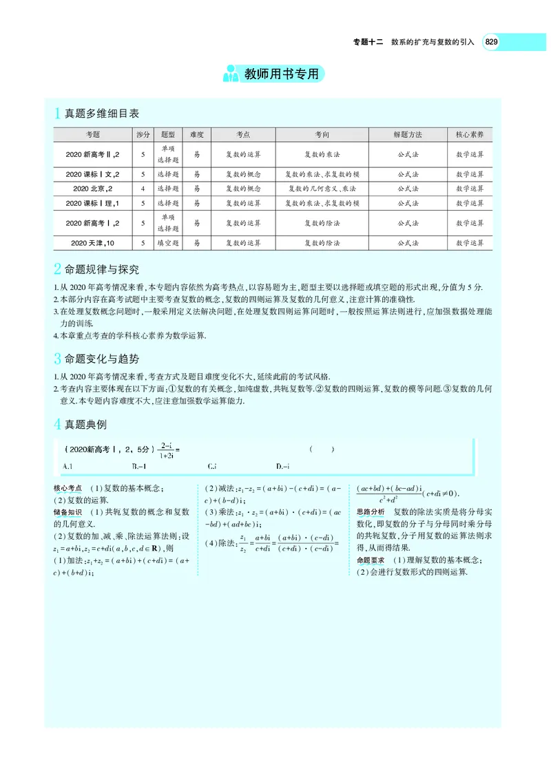 《专题十二数系的扩充与复数的引入_2022版教学资源包_五年高考三年模拟_2022版新高考版高考总复习数学5·3A版_专题十二数系的扩充与复数的引入_专题PDF_专题PDF_专题电子书》第2页预览
