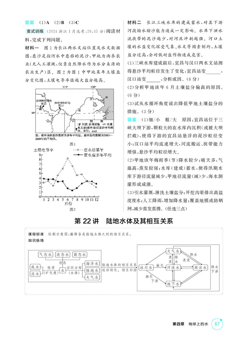 《1_第四章　地球上的水_2026版教学资源包_202653高考总复习A版_湖南版_2026版.湖南版.选考总复习.地理.5·3A版_第四章地球上的水_2_精讲册PDF》第4页预览