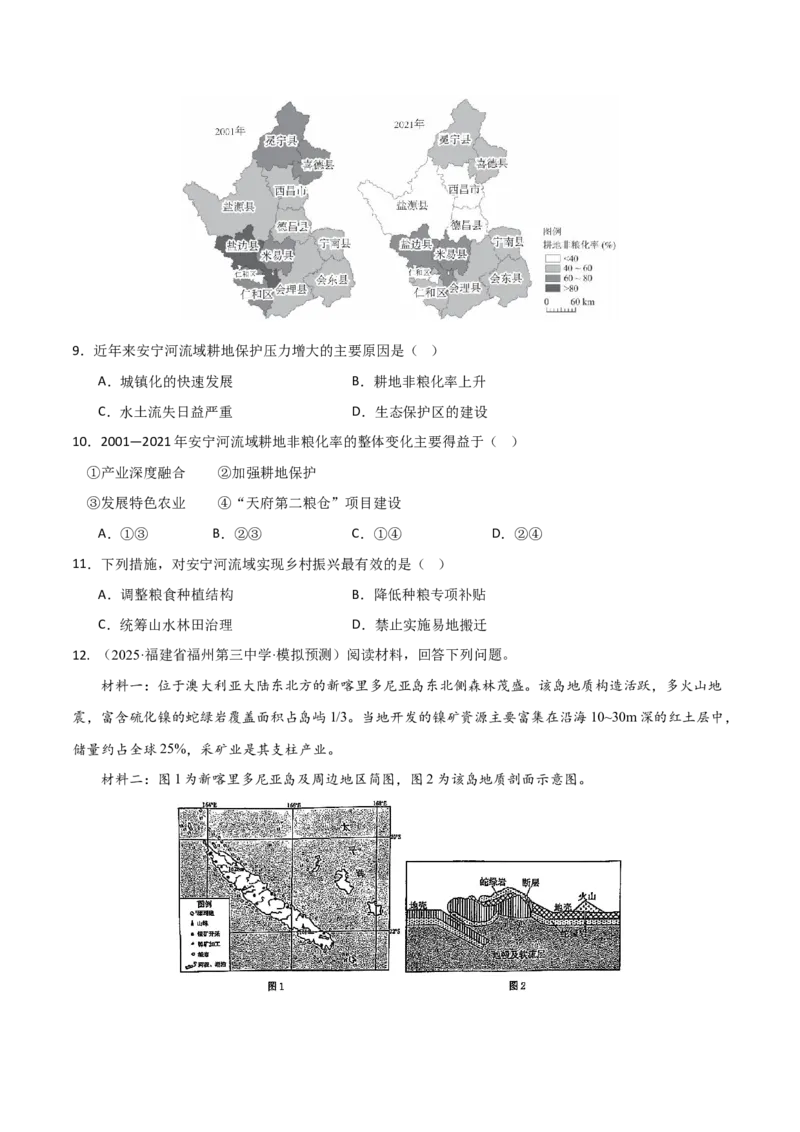 《第38讲资源安全与国家安全（专项训练）（福建专用）（学生版）_地理_2026年_2026年高考地理一轮课件+讲义+练习（福建专用）-G328》第8页预览