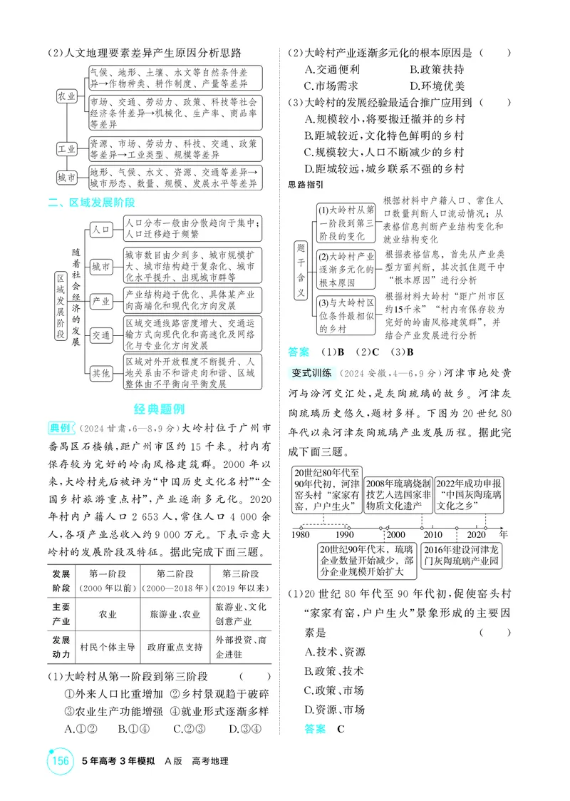 《1_第十二章　区域与区域发展_2026版教学资源包_202653高考总复习A版_湖南版_2026版.湖南版.选考总复习.地理.5·3A版_第十二章区域与区域发展_2_精讲册PDF》第3页预览