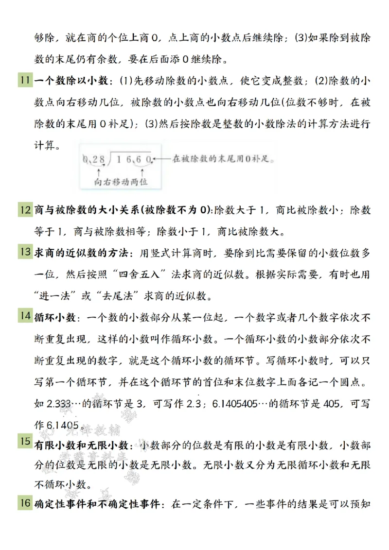 《五年级上册数学重难点知识汇总-SY_5年级上册同步教辅_5上数学_五上数学通用重点必背资料+专项练习》第3页预览