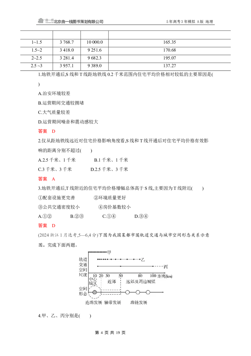 《1_第十章　区域发展战略_2026版教学资源包_202653高考总复习A版_湖南版_2026版.湖南版.选考总复习.地理.5·3A版_第十章区域发展战略_4_习题WORD》第4页预览