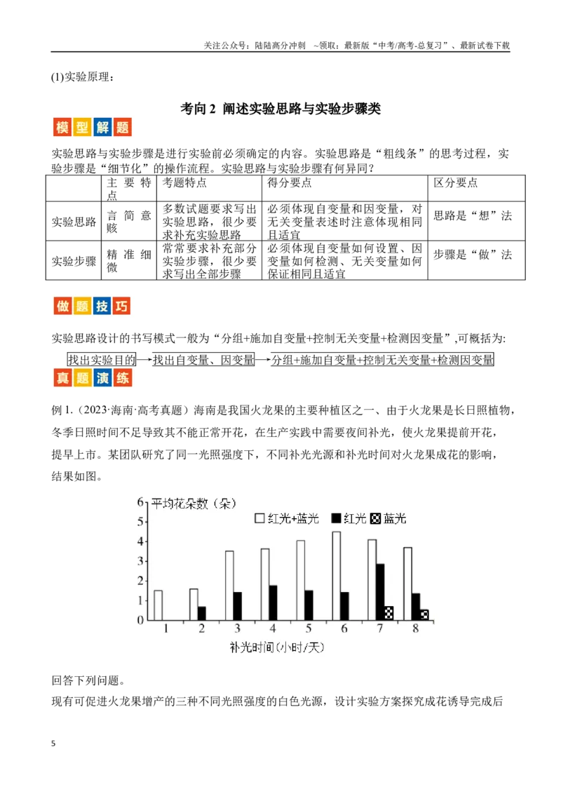 《题型12实验分析与探究（原卷版）_06-生物-高考总复习_专项复习_2024年_2024年高考生物答题技巧与模板构建》第5页预览