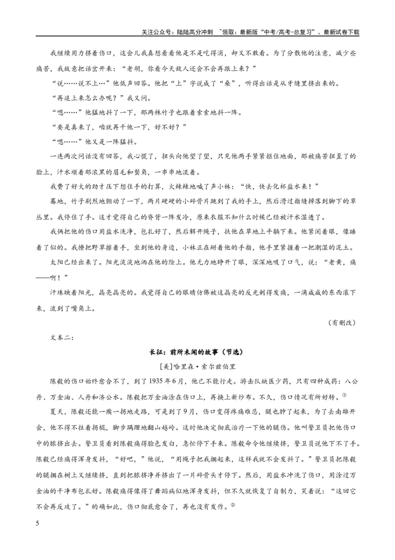 《解密04文学类文本阅读小说之形象分析（讲义）（解析版）_二轮复习_2024年_2024年高考语文二轮复习高频考点追踪与预测（新高考专用）_讲义_教师版（含答案解析）》第5页预览