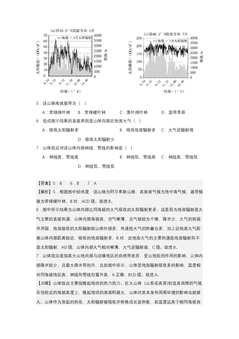 《高频考点14大气的受热过程_地理_2026年-地理高考专项复习_42026年高考地理高频考点专项突破思维导图+解题技巧+专项突破》第5页预览