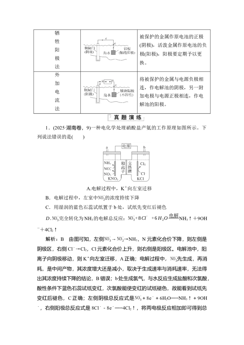 《19题型十九　电解原理及应用_2026版高中《二三轮复习+冲刺复习》》第2页预览