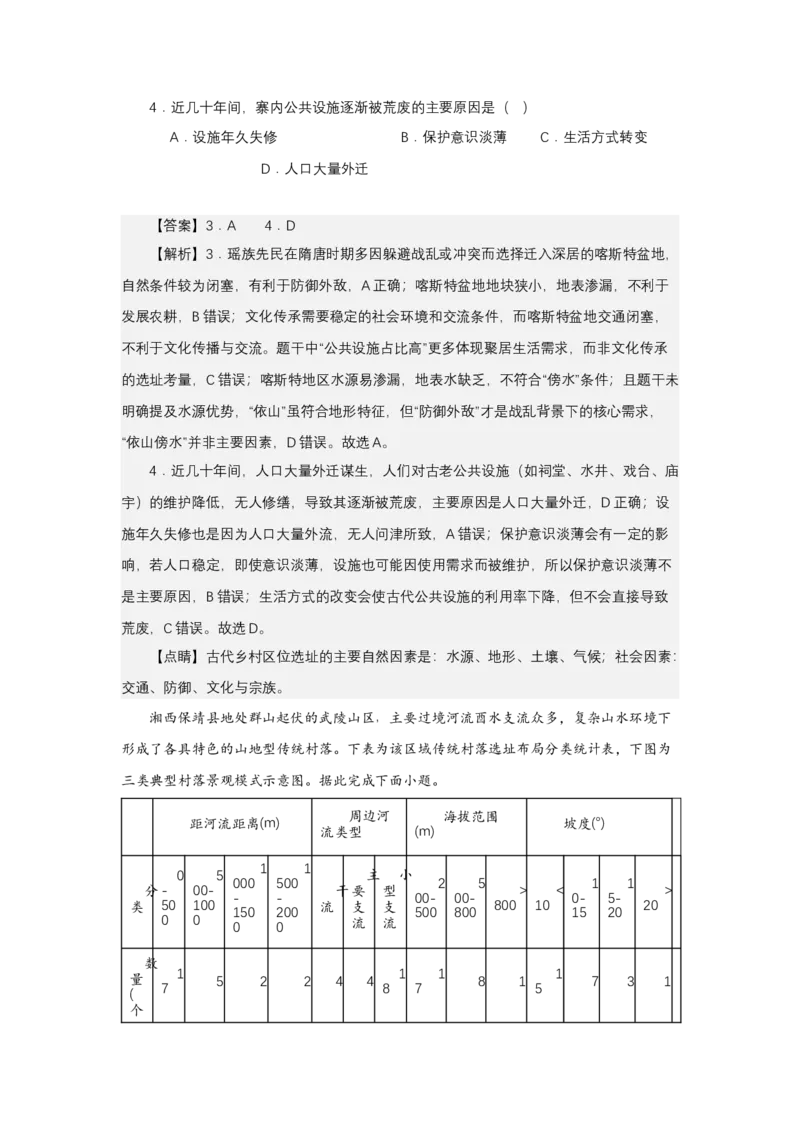 《高频考点113服饰饮食民俗与地理环境-高考地理高频考点专项突破_地理_2026年-地理高考专项复习_42026年高考地理高频考点专项突破思维导图+解题技巧+专项突破》第6页预览