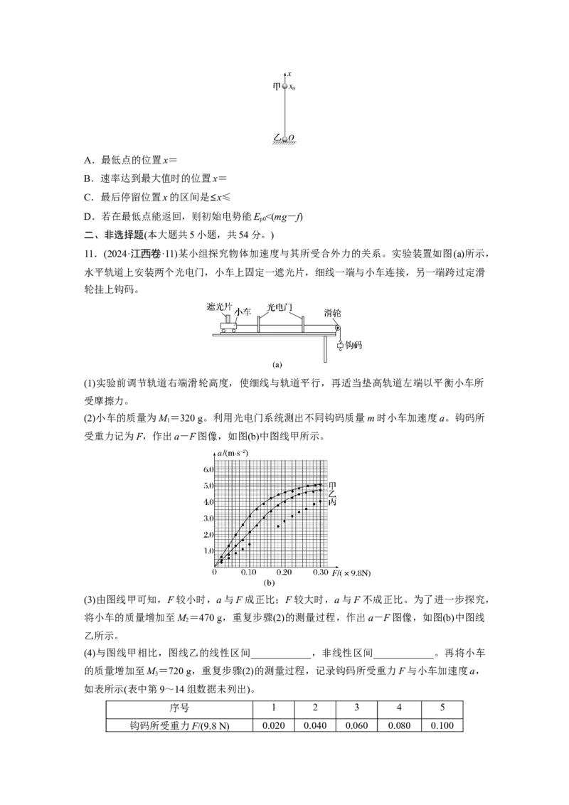 《2024年高考江西卷物理真题_2026版高中《二三轮复习+冲刺复习》_2026版步步高大二轮物理（标准版）_2021-2025物理高考题_2024物理高考题_学生》第4页预览