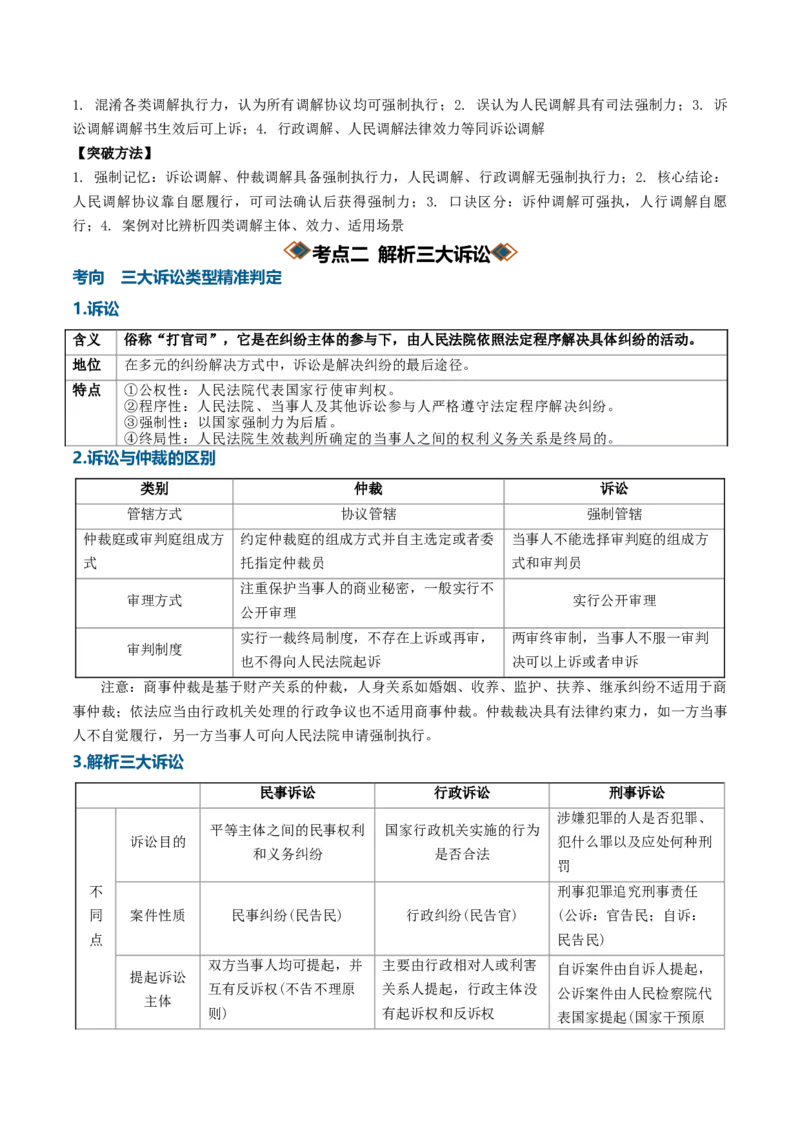 《第四单元社会争议解决（知识清单）（全国通用）（学生版）_zheng治_2027年高考政治一轮_2027年高考政治一轮复习讲义+练习+课件（新教材新高考）-G55_2027版》第5页预览