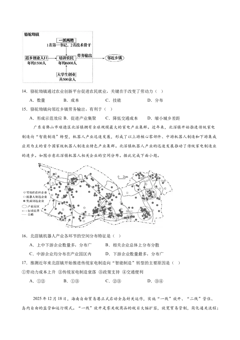 《人文地理选择题50题专练（全国通用）_地理_2026年-地理高考专项复习_2026年高考地理重难点讲义专练（新高考通用）-G102_2026版》第4页预览