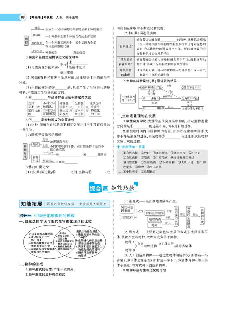 《1_22版专题14　生物的进化(1)_2023版教学资源包_2023版新高考版选考总复习生物5·3A版_15_专题十五生物的进化_7_专题考点精析》第2页预览