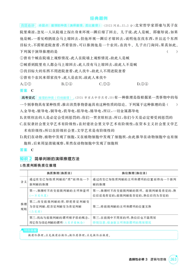 《1_精讲册第六课掌握演绎推理方法_2026版教学资源包_202653高考总复习A版_广东版_2026版.广东版.选考总复习.政治.5·3A版_一、图书电子教参_选择性必修3逻辑与思维_第六课掌握演绎推理方法》第2页预览