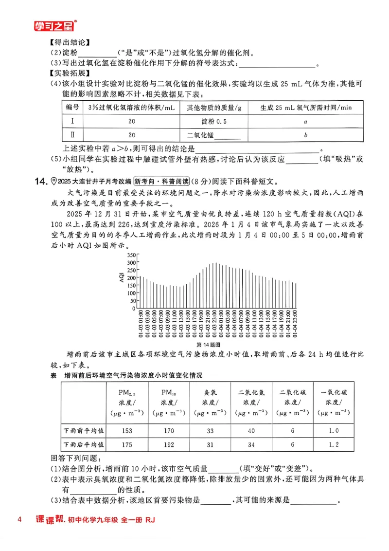 《2026秋《课课帮》9全化学（人教版）章末检测卷_2026秋初中教辅合集_2027学习之星_2027《学习之星•课课帮》9全化学（人教版）》第7页预览