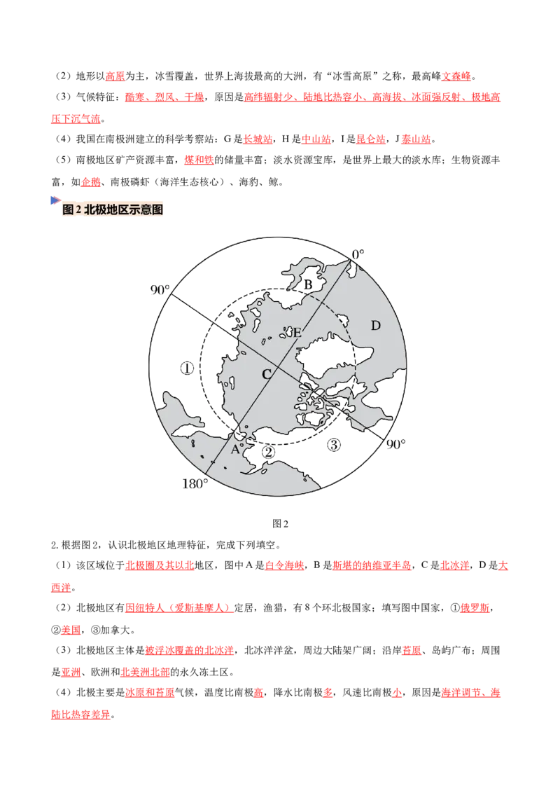 《专题13两极地区（填图速记）（教师版）_地理_2027年高考地理专项复习_42027年高考地理区域填图速记与演练手册（全国通用）》第2页预览