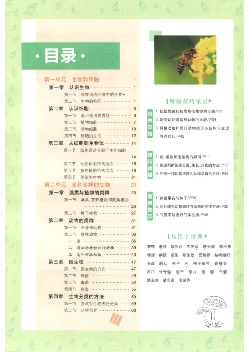 《2026秋《初中必刷题》7上生物（人教）狂K重点_2026秋初中教辅合集_2026秋必刷题_2026秋《初中必刷题》7上_2026秋《初中必刷题》7上生物（人教）》第4页预览