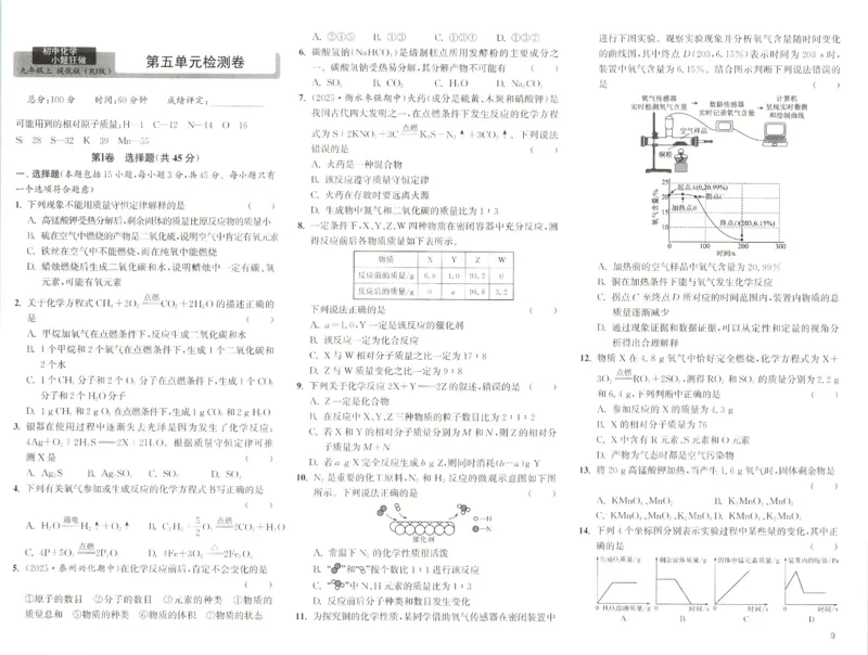 《2026秋《小题狂做提优版》9上化学（人教版）试卷_2026秋初中教辅合集_2026秋小题狂做_2026秋《小题狂做提优版》9上化学（人教版）》第9页预览
