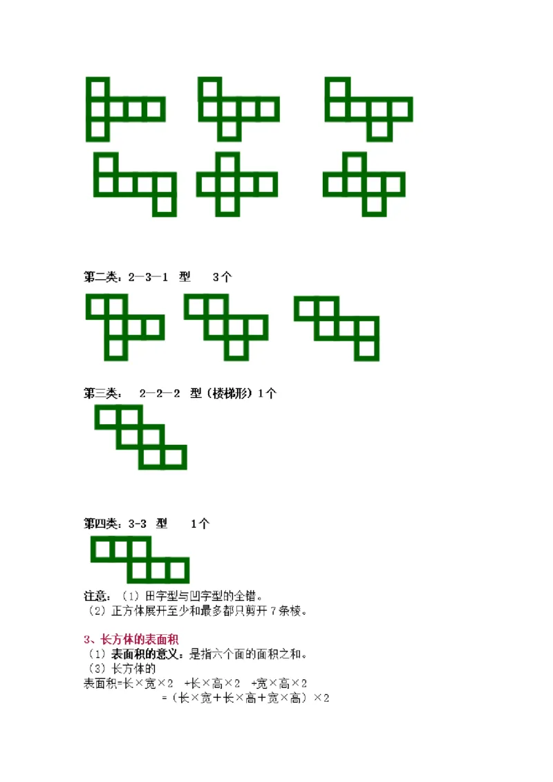 《五年级（下）数学知识要点归纳《北师版》_5年级下册同步教辅_5下数学_五下数学北师大版试卷》第4页预览