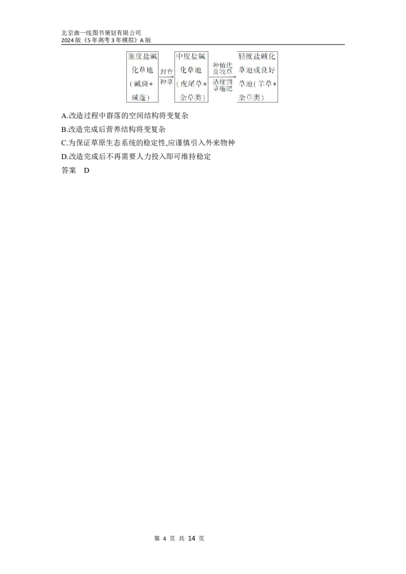 《1_23-专题二十三　生态系统及其稳定性（分层集训word）_2024版教学资源包_2024版.新高考版生物.5·3A版_23_专题二十三生态系统及其稳定性_3_习题WORD》第4页预览
