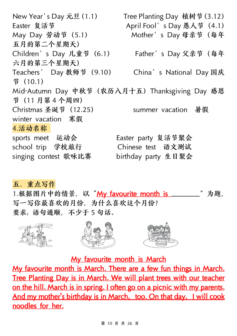 《五（下）英语（人教PEP）知识点归纳_5年级下册同步教辅_5下英语_五下英语人教版PEP资料》第10页预览
