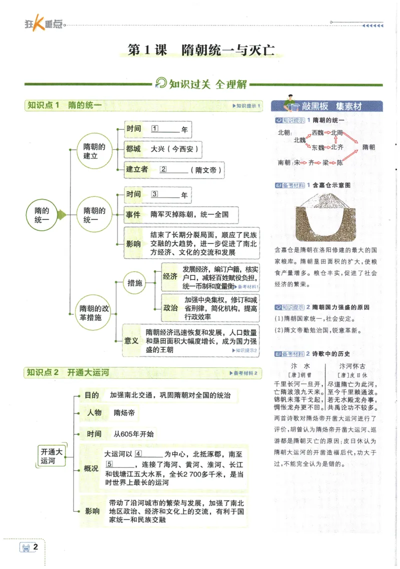 《2026春《初中必刷题》历史RJ7下狂K重点_2026版初中《必刷题》7-9年级上下册册（全科）（多版本合集）_初中必刷题下册_2026版初中《必刷题》7年级下册（全科）》第6页预览