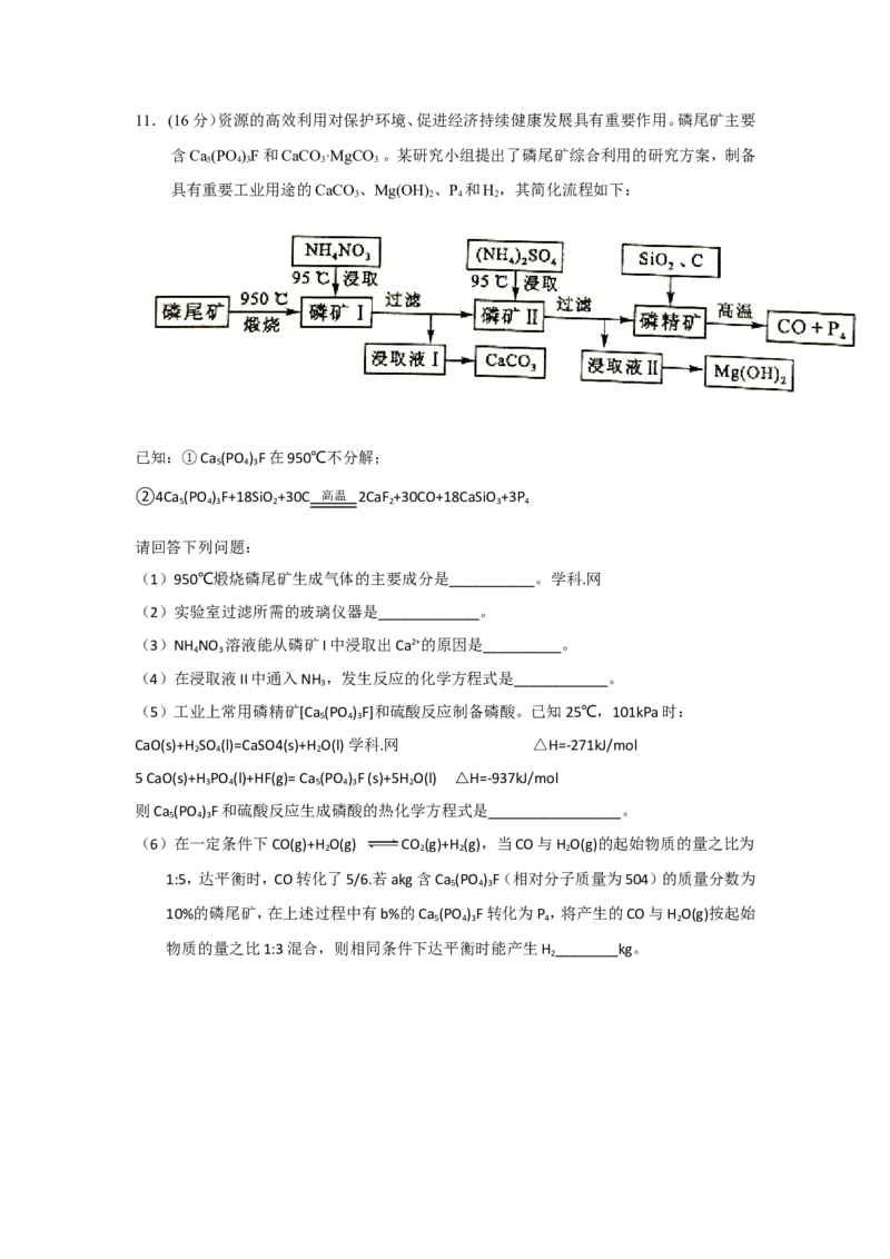 《2016年高考四川理综化学试题和参考答案(1)_高考一二三轮复习_化学_2027年高考化学专项复习_2008年-2026年化学高考真题-G427_2008-2020年高考_地方卷_四川高考化学2008-2020》第5页预览