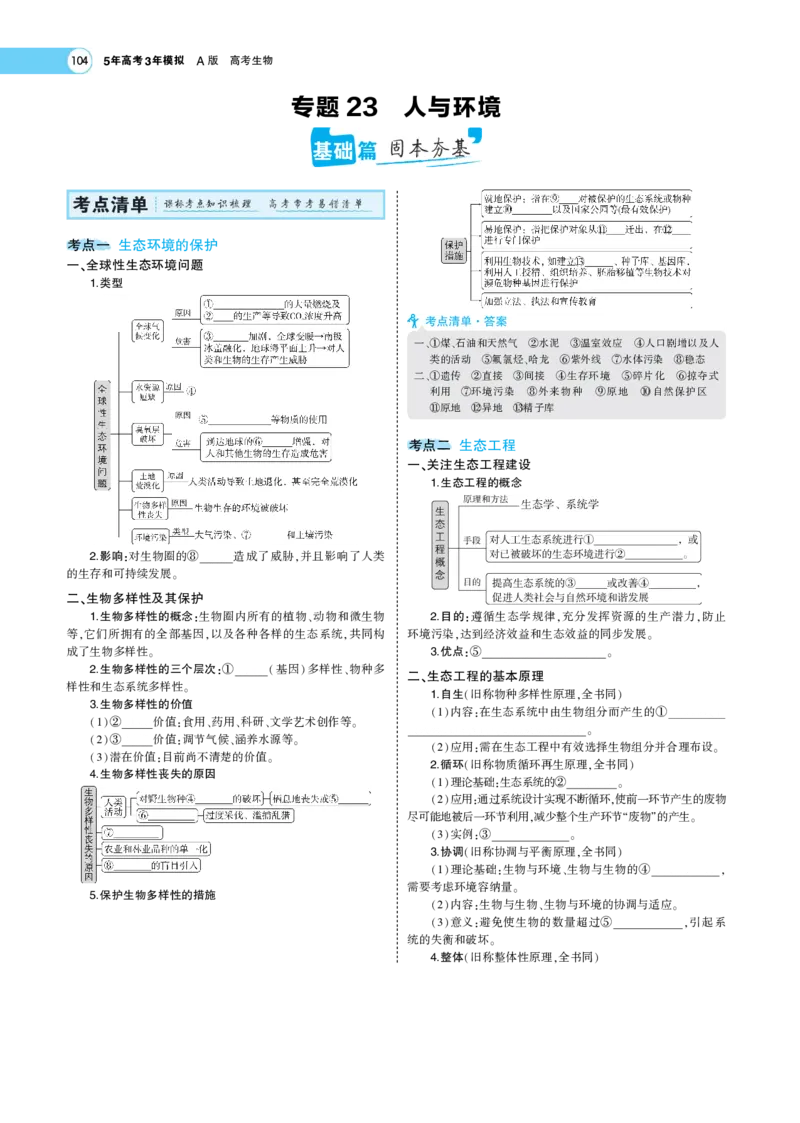 《1_22版专题23　人与环境(1)_2023版教学资源包_2023版新高考版选考总复习生物5·3A版_24_专题二十四人与环境_5_专题考点精析》第1页预览