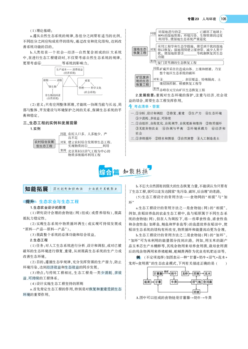 《1_22版专题23　人与环境(1)_2023版教学资源包_2023版新高考版选考总复习生物5·3A版_24_专题二十四人与环境_5_专题考点精析》第2页预览
