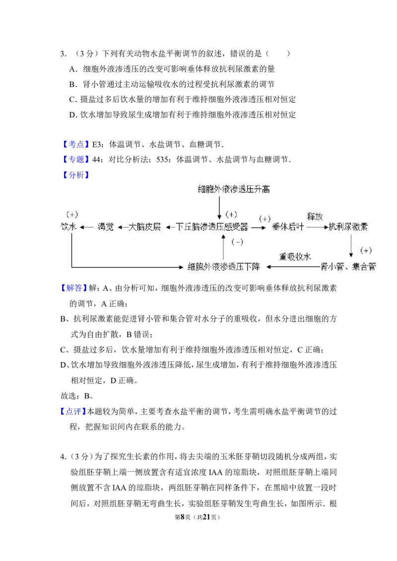 《2016年全国统一高考生物试卷（新课标ⅲ）（含解析版）(1)_高考一二三轮复习_生物_2027年高考生物专项_2008年-2026年生物高考真题-G427_2008-2020年高考_全国卷_A4word版》第8页预览
